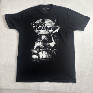 Taylor Hawkins LA + London 2022 Black Short Sleeve Graphic Shirt Men's Large